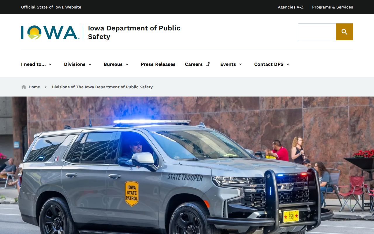 Iowa State Patrol source for Poweshiek County arrest records