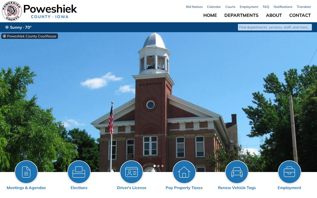 Montezuma criminal history and Poweshiek County offices